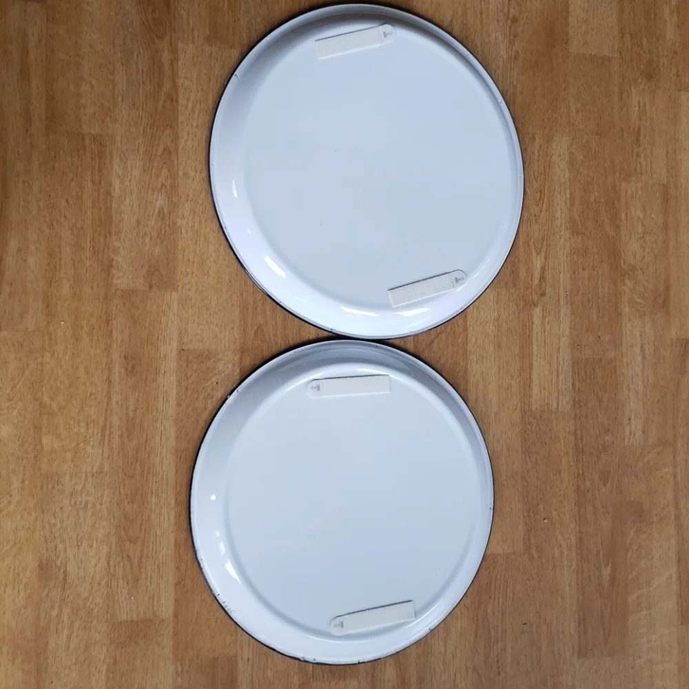 Enamel tray wall decor farmhouse decor set of 2